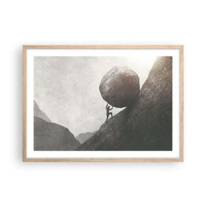 Poster in cornice rovere chiaro - Credo contro ogni speranza - 70x50 cm