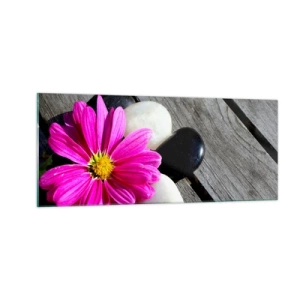 Quadro su vetro - Riposo sul molo - 100x40 cm