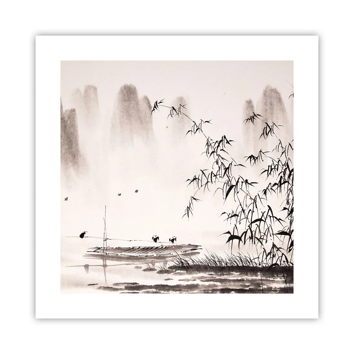 Poster - Il silenzio dei campi di riso - 40x40 cm