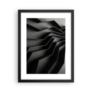 Poster in cornice nera - Ordine tridimensionale - 30x40 cm