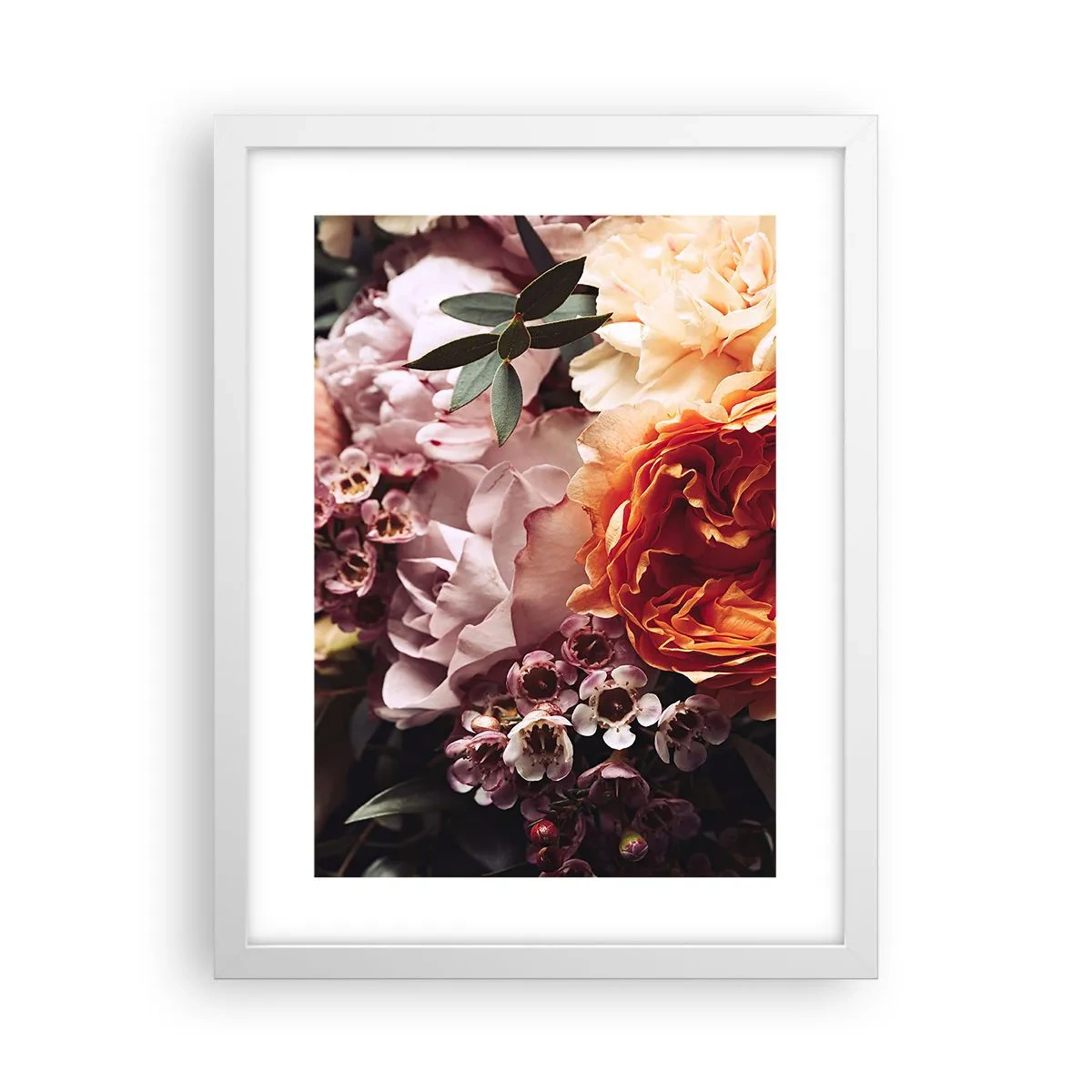 Poster in cornice bianca - Avvolti dalla bellezza - 30x40 cm