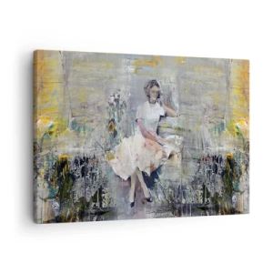 Quadro su tela - Stampe su Tela - Ritratto artistico di una donna in colori pastello - 70x50cm - Classica e moderna - Decorazione murale moderna per soggiorno e camera da letto ARTTOR
