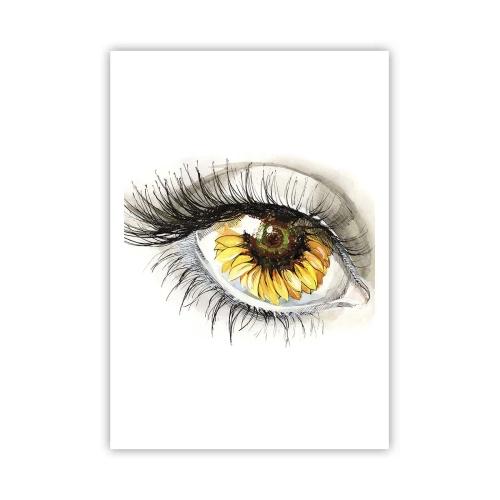 Poster - Uno sguardo caldo come l'estate - 70x100 cm