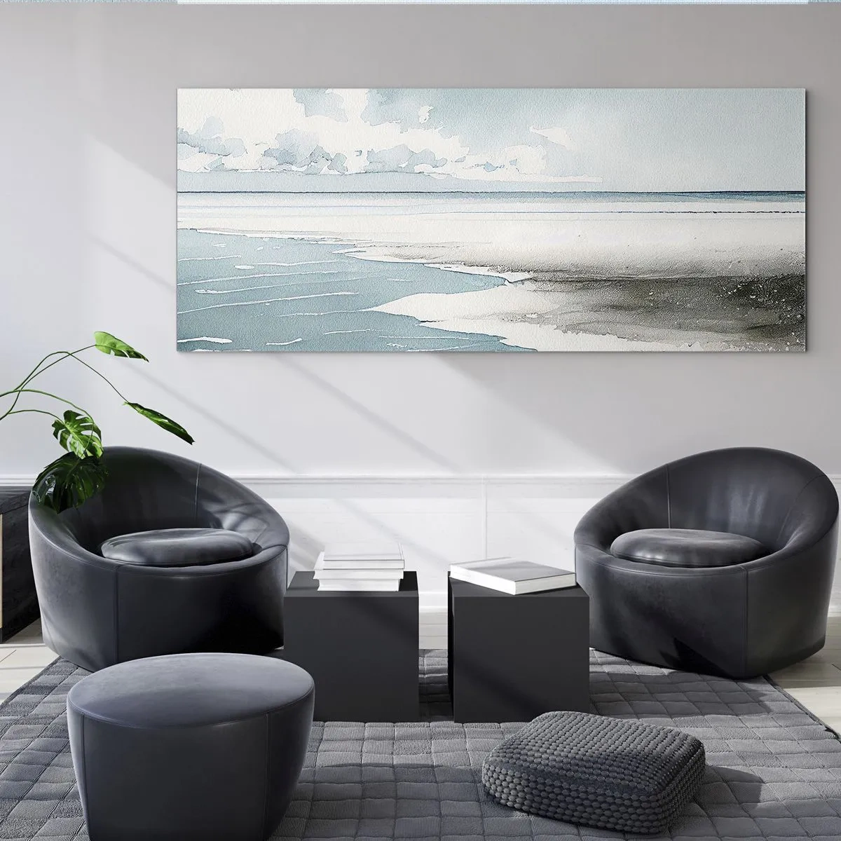 Quadro su vetro - Marea dolce - 100x40 cm