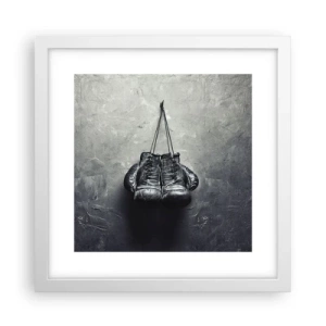 Poster in cornice bianca - Tempo di lotte e tempo di pace - 30x30 cm