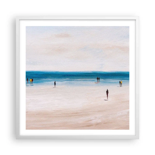 Poster in cornice bianca - Un bisogno naturale - 60x60 cm