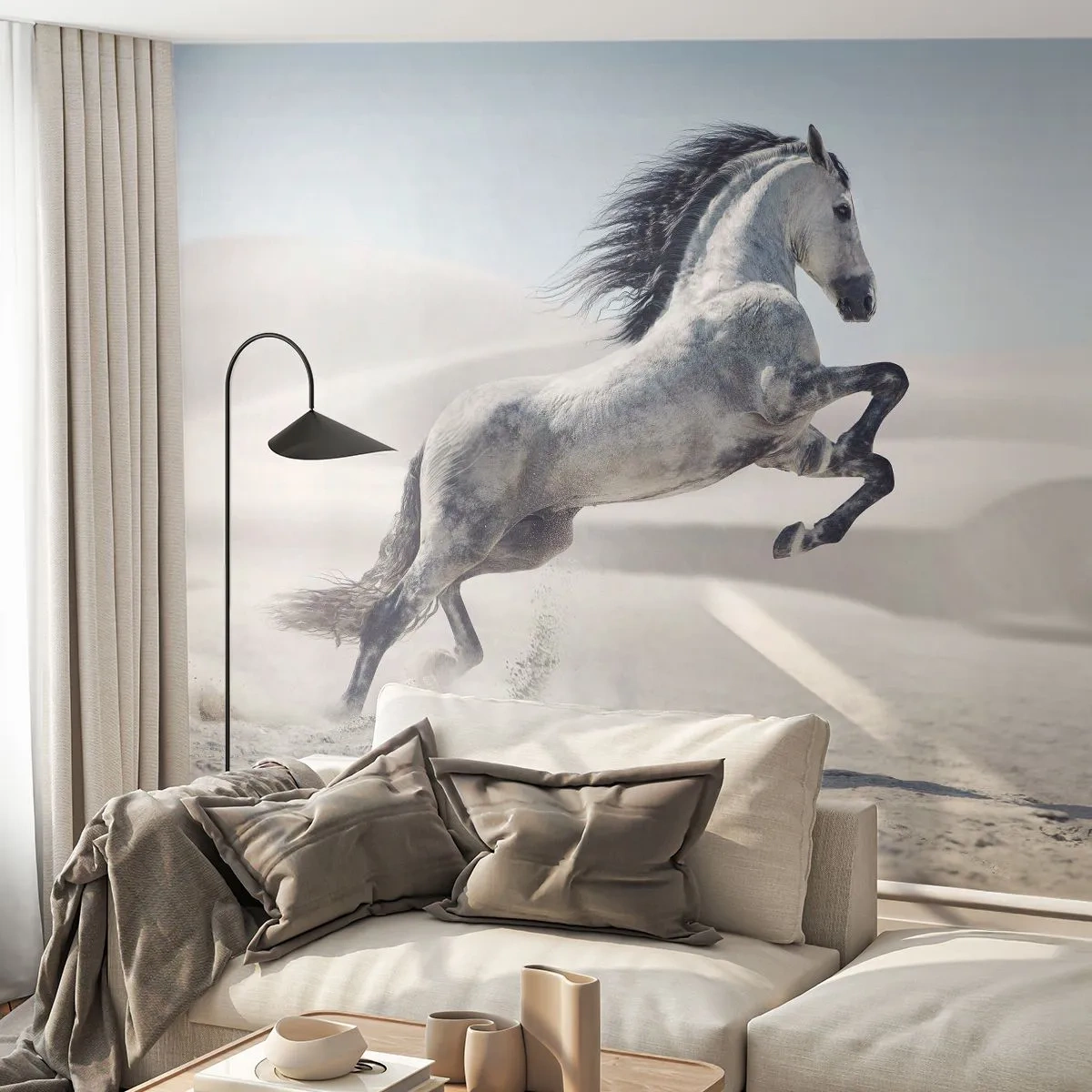 Fotomurale su misura Standard Eco - Il principe arabo - Animali, Cavallo, Cavallo al galoppo