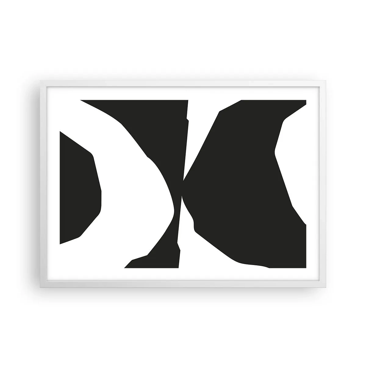Poster in cornice bianca - Positivo - negativo - 70x50 cm