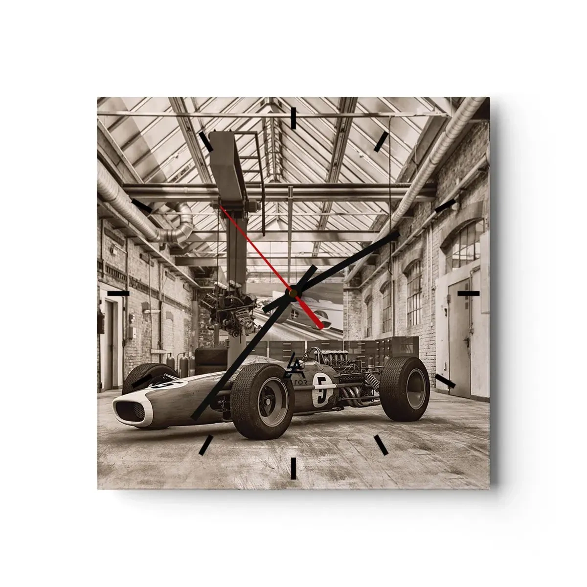 Orologio da parete - Orologio in Vetro - Il riposo del vincitore - 40x40 cm