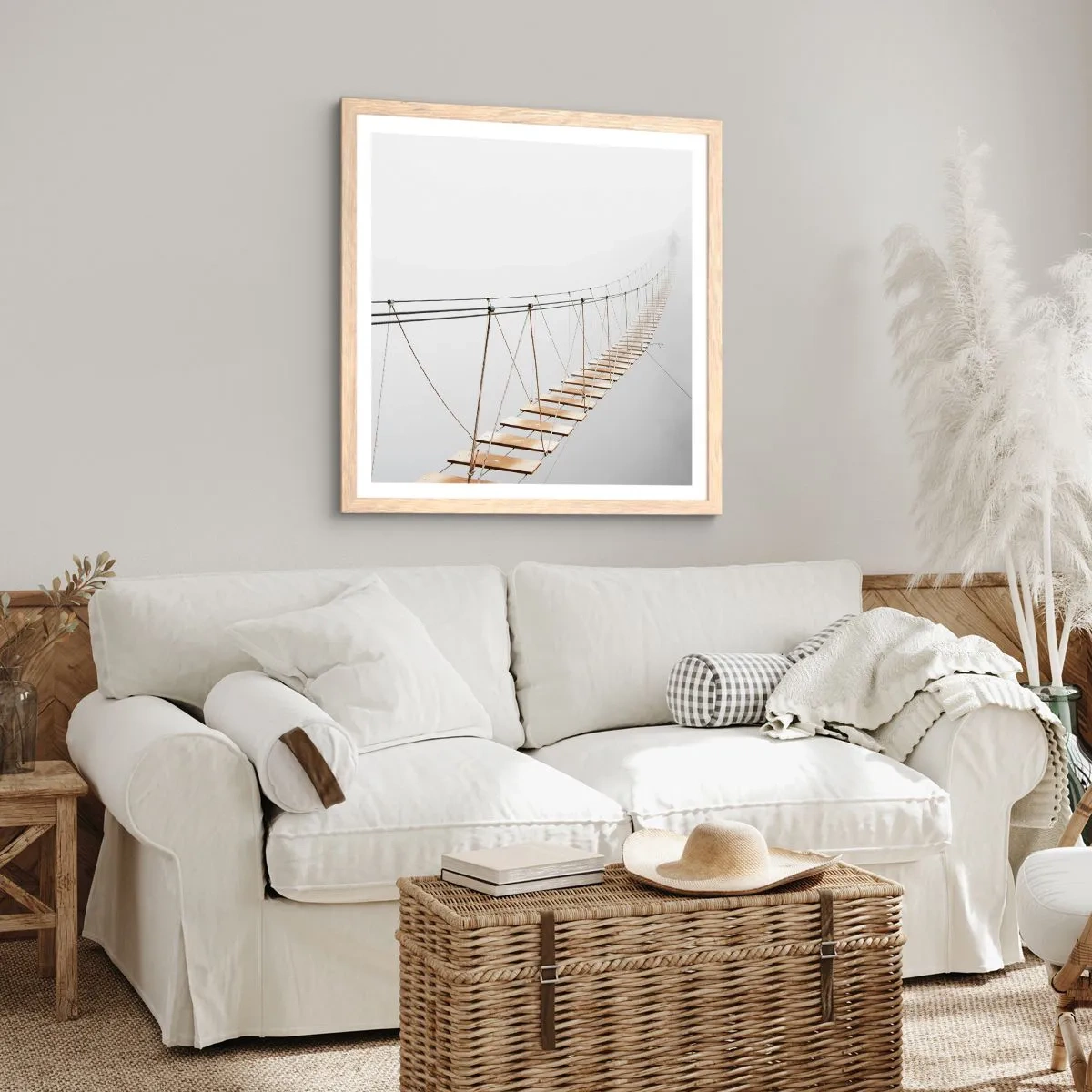 Poster in cornice rovere chiaro - Dove ti porta? - 30x30 cm