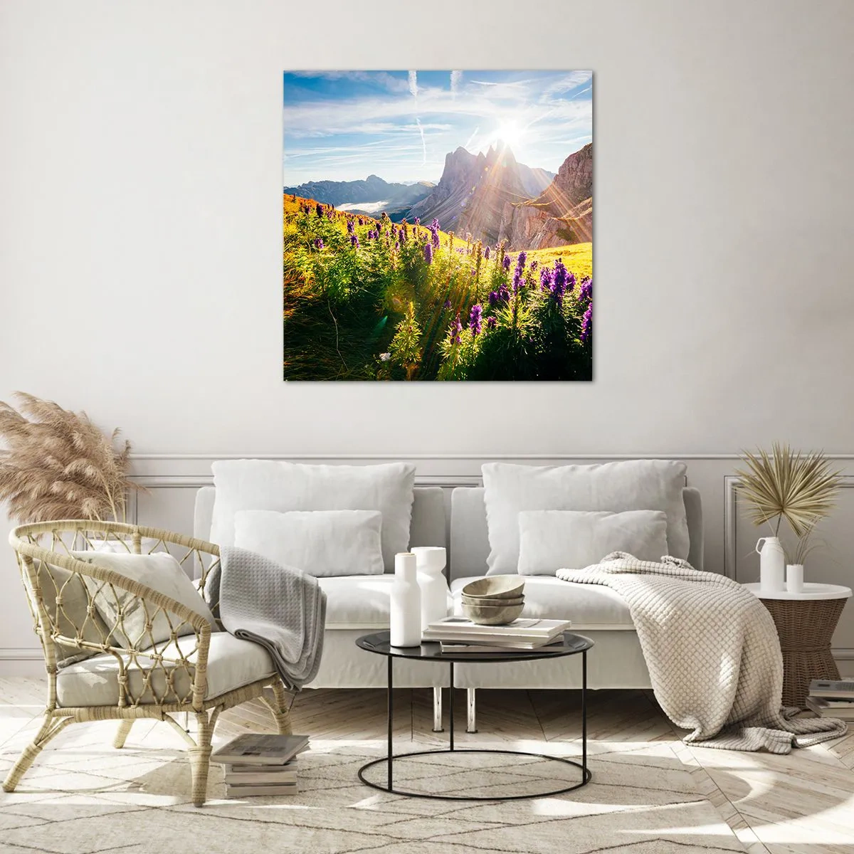 Quadro su vetro - La vita segreta delle erbe - 60x60 cm