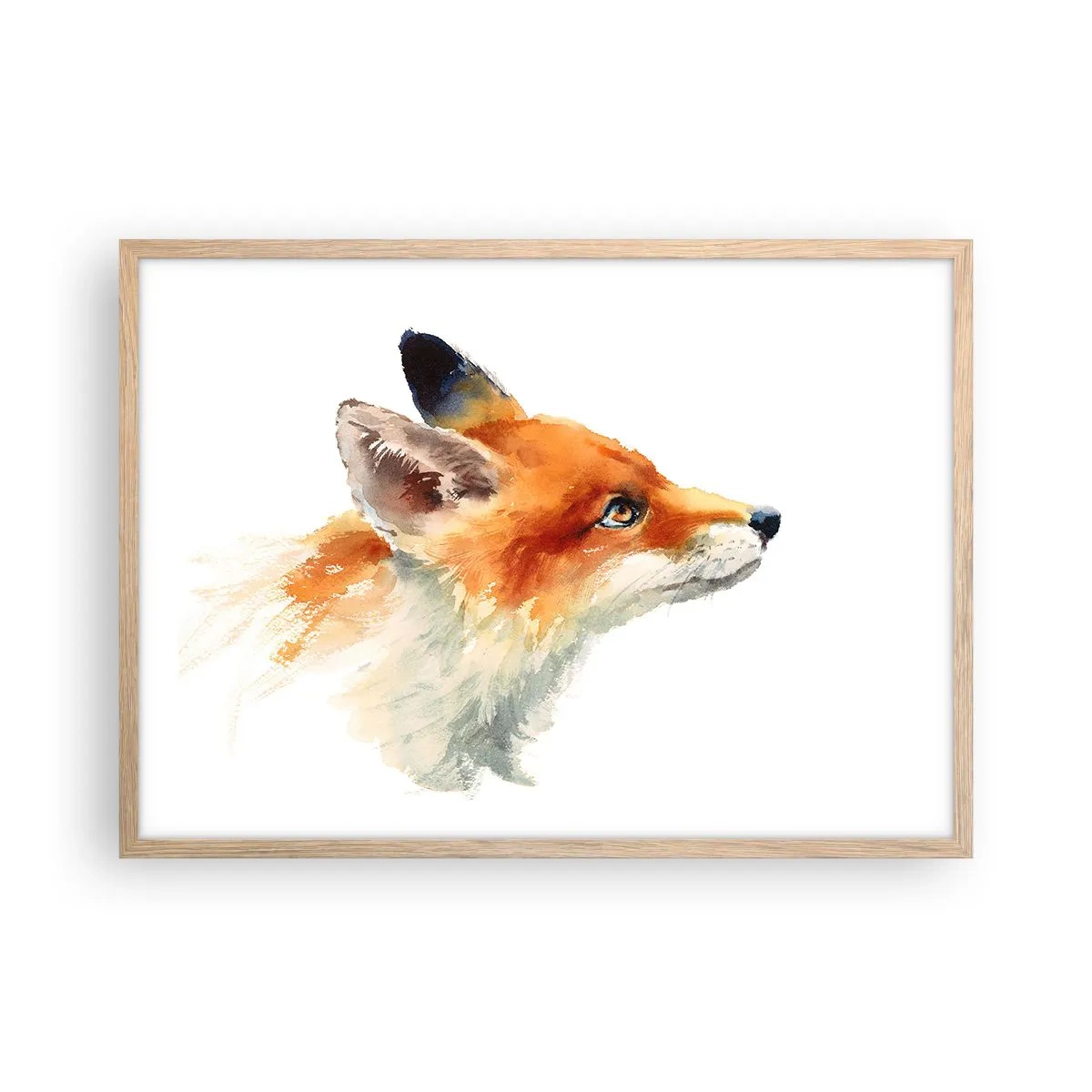 Poster in cornice rovere chiaro - La prudenza non è mai troppa - 70x50 cm