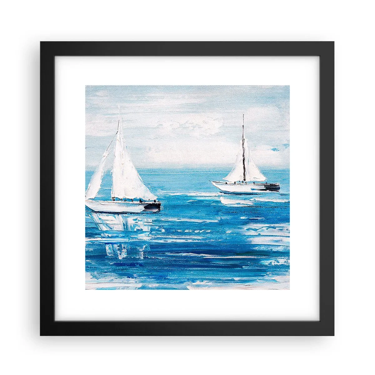 Poster in cornice nera - Con un amico al fianco - 30x30 cm