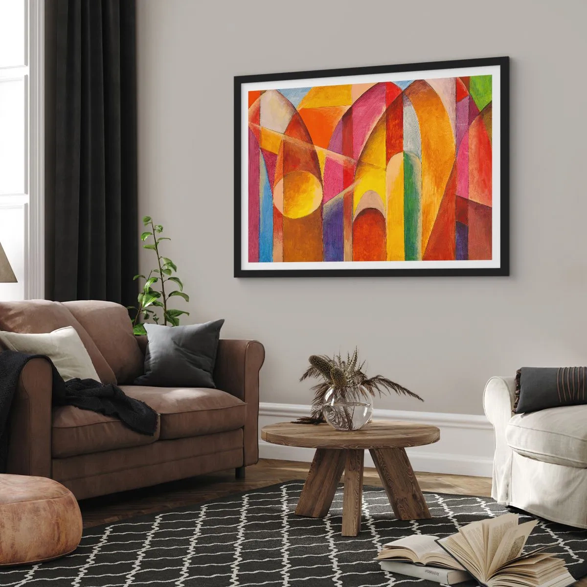 Poster in cornice nera - La cattedrale del sole - 40x30 cm
