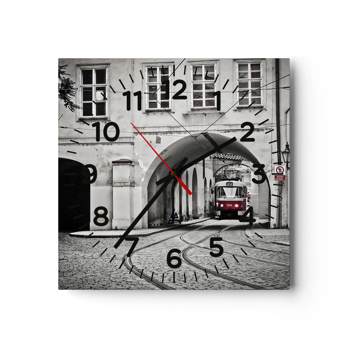 Orologio da parete - Orologio in Vetro - Attraverso il labirinto cittadino - 40x40 cm