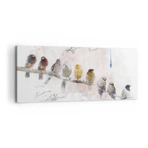 Quadro su tela - Stampe su Tela - Incontro alato - 100x40 cm