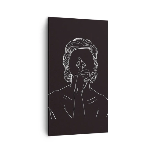 Quadro su tela - Stampe su Tela - Il bello emerge nel silenzio - 45x80 cm