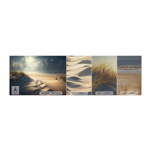 Campione di Fotomurale Premium Canvas - Paesaggio rilassante - Dune, Spiaggia, Oceano - 100x30 cm