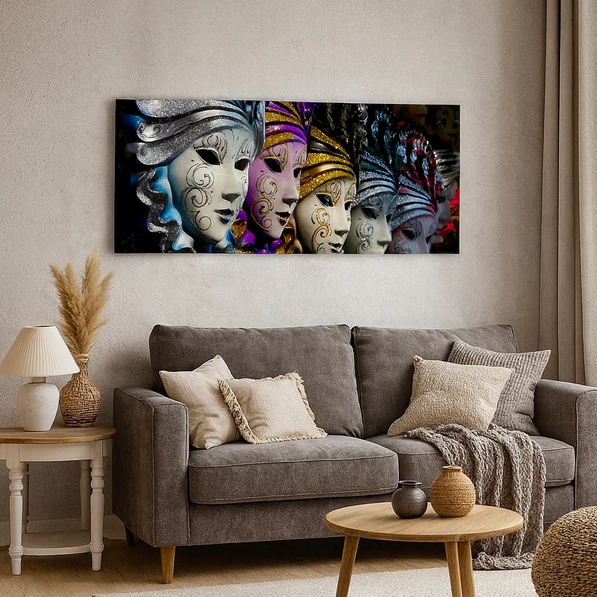 Quadro su tela - Stampe su Tela - Mistero in oro e argento - 30x30 cm