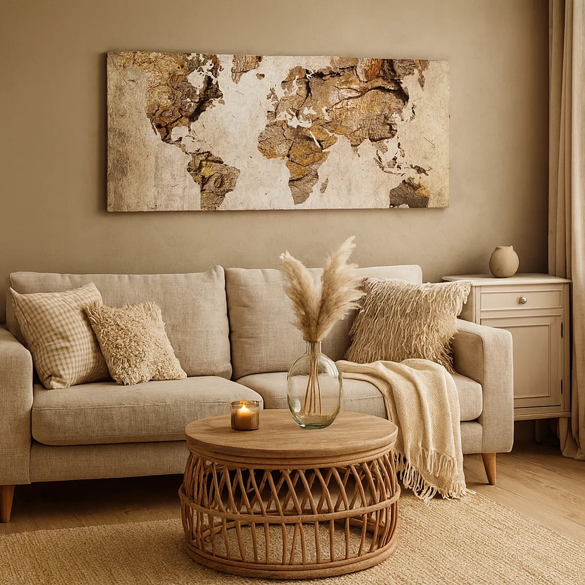 Quadro su tela - Stampe su Tela - Alla scoperta del mondo - 30x30 cm