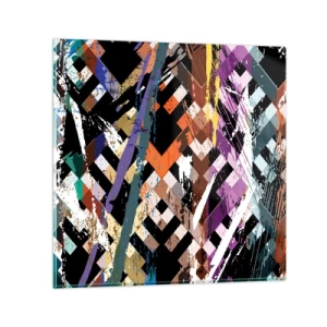 Quadro su vetro - Elevato al quadrato - 50x50 cm