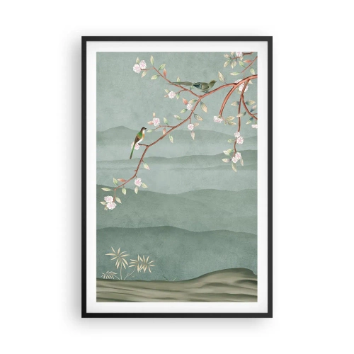 Poster in cornice nera - Eccoti primavera - 61x91 cm