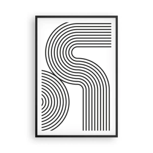 Poster in cornice nera - In curva - 61x91 cm
