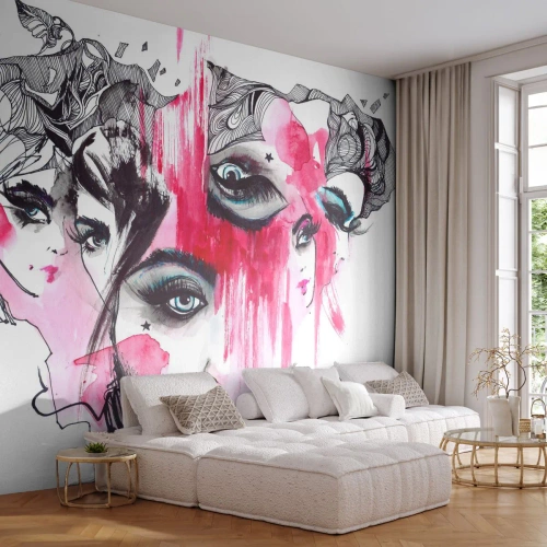 Fotomurali Autoadesivo Deluxe Sticker - , - Occhio di donna, Volto di donna, Pezzo - 400x280 cm