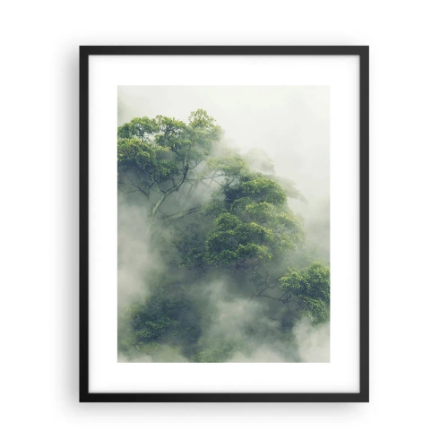 Poster in cornice nera - Avvolti dalla nebbia - 40x50 cm