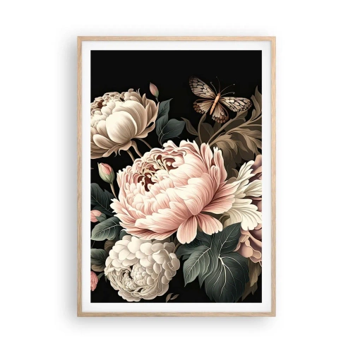 Poster in cornice rovere chiaro - In stile barocco - 70x100 cm