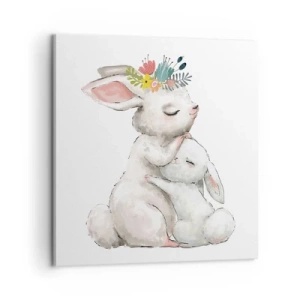 Quadro su tela - Stampe su Tela - Da mamma si sta meglio - 60x60 cm
