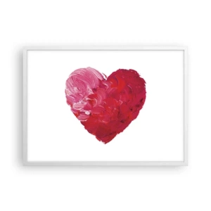 Poster in cornice bianca - All you need is love - 70x50 cm