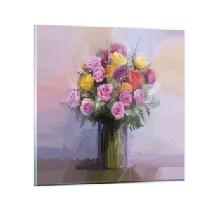 Quadro su vetro - Bellezza immobile - 70x70 cm