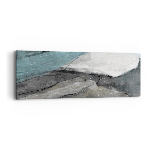 Quadro su tela - Stampe su Tela - Astrazione: rocce e ghiaccio - 90x30 cm