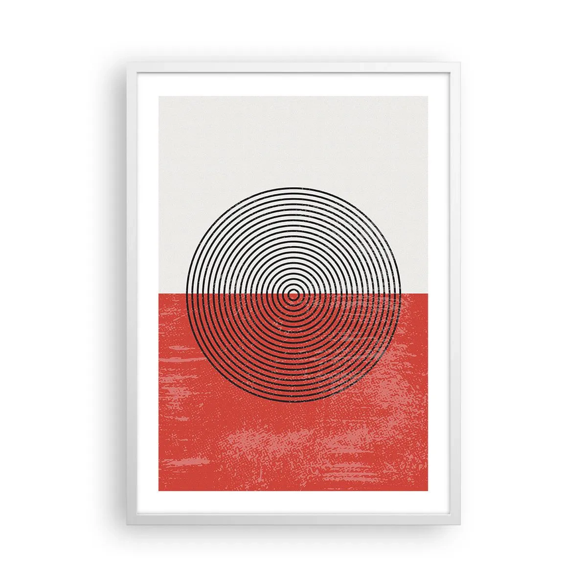 Poster in cornice bianca - Dritto al centro - 50x70 cm