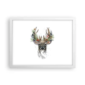 Poster in cornice bianca - Nell'abito della festa - 40x30 cm