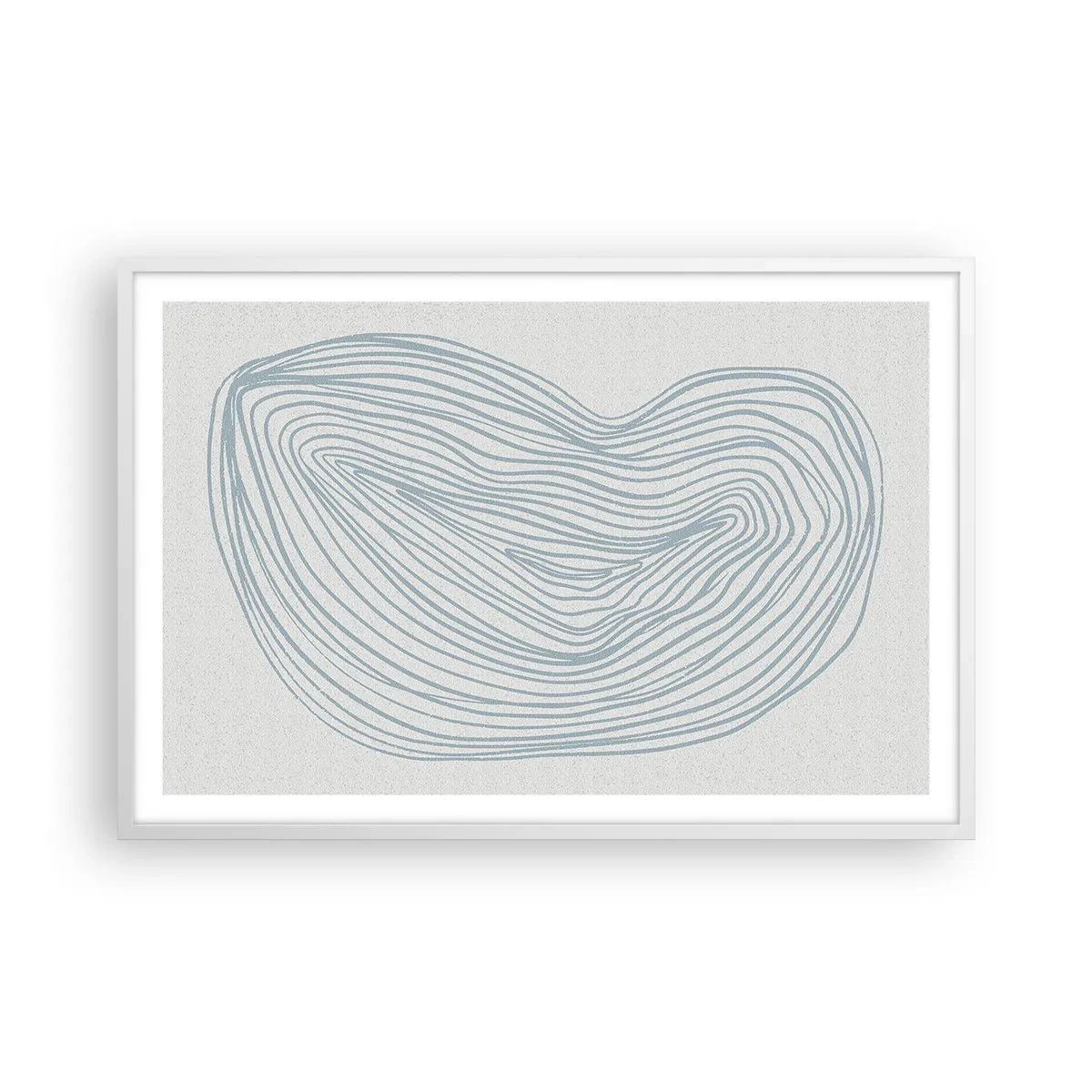 Poster in cornice bianca - Il sorriso di una goccia - 91x61 cm