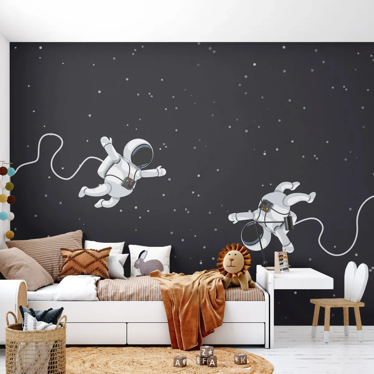 Fotomurali Premium Canvas - Danza cosmica - Astrazione, Astronauta, Cosmo - 150x105 cm