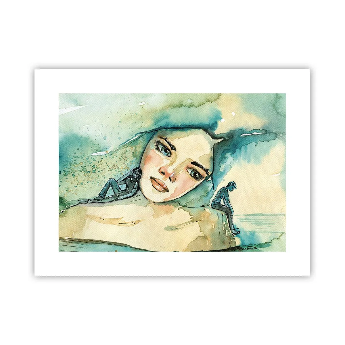 Poster - Am I blue? - 40x30 cm