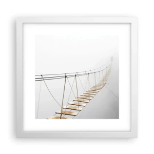 Poster in cornice bianca - Dove ti porta? - 30x30 cm