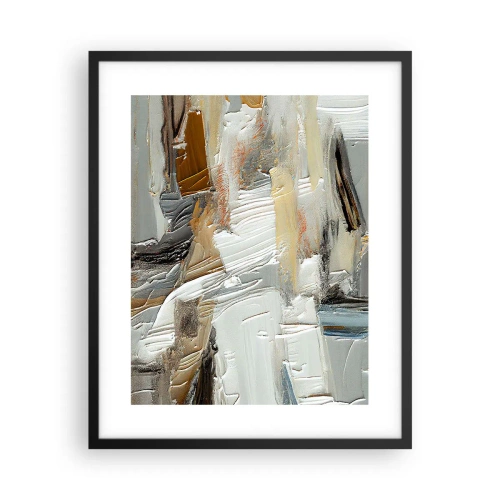 Poster in cornice nera - Strati colorati - 40x50 cm