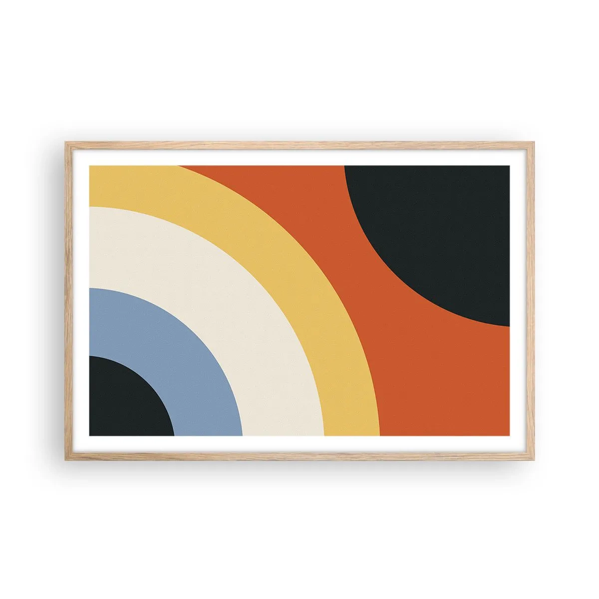 Poster in cornice rovere chiaro - Verso di se - 91x61 cm