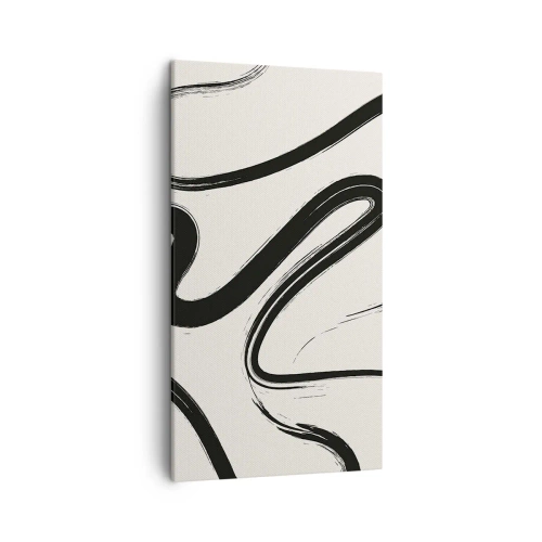 Quadro su tela - Stampe su Tela - Capriccio bianco e nero - 45x80 cm