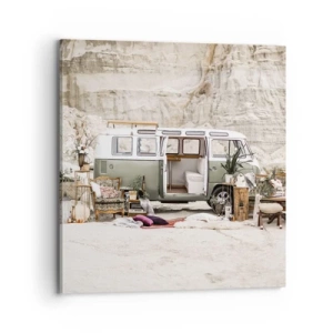 Quadro su tela - Stampe su Tela - è tempo di viaggiare - 70x70 cm