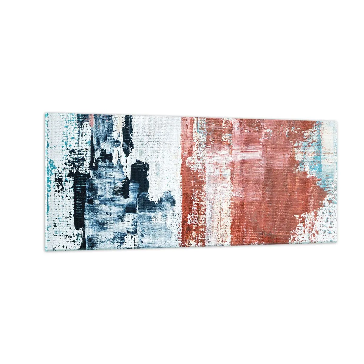 Quadro su vetro - Astratto in due metà - 100x40 cm