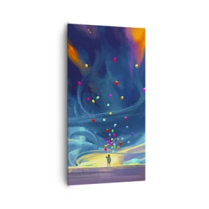 Quadro su tela - Stampe su Tela - Sul vento blu - 65x120 cm
