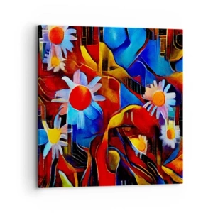 Quadro su tela - Stampe su Tela - I colori della vita - 70x70 cm