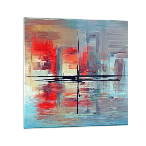 Quadro su vetro - Paesaggio in una dimensione sconosciuta - 40x40 cm