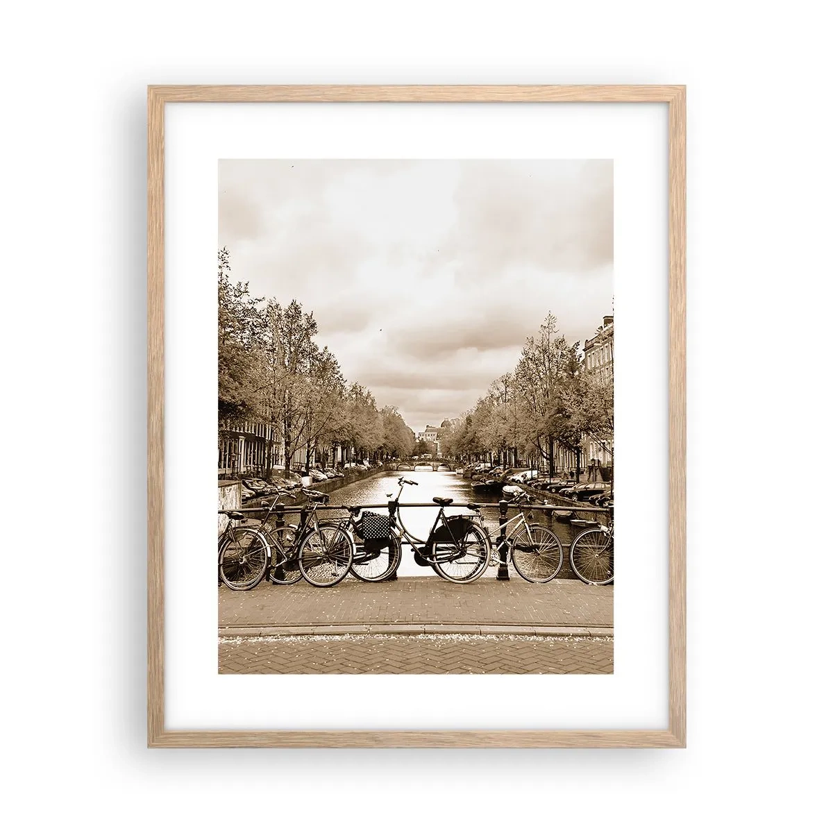 Poster in cornice rovere chiaro - Atmosfera olandese - 40x50 cm