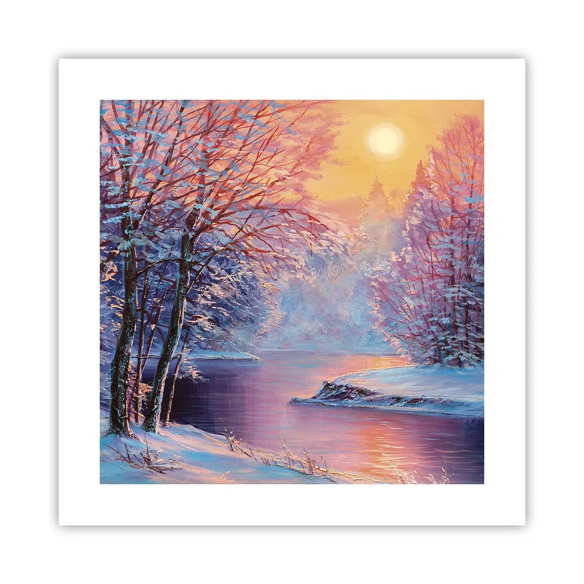 Poster - I colori dell'inverno - 40x40 cm